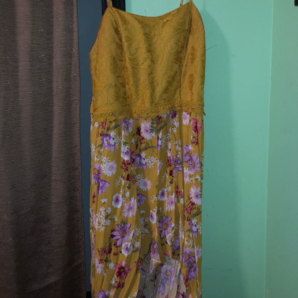 yellow romper dress